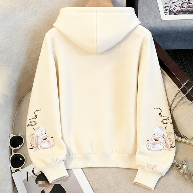Kapuzenpullover im modernen chinesischen Stil mit Stickerei - image 3