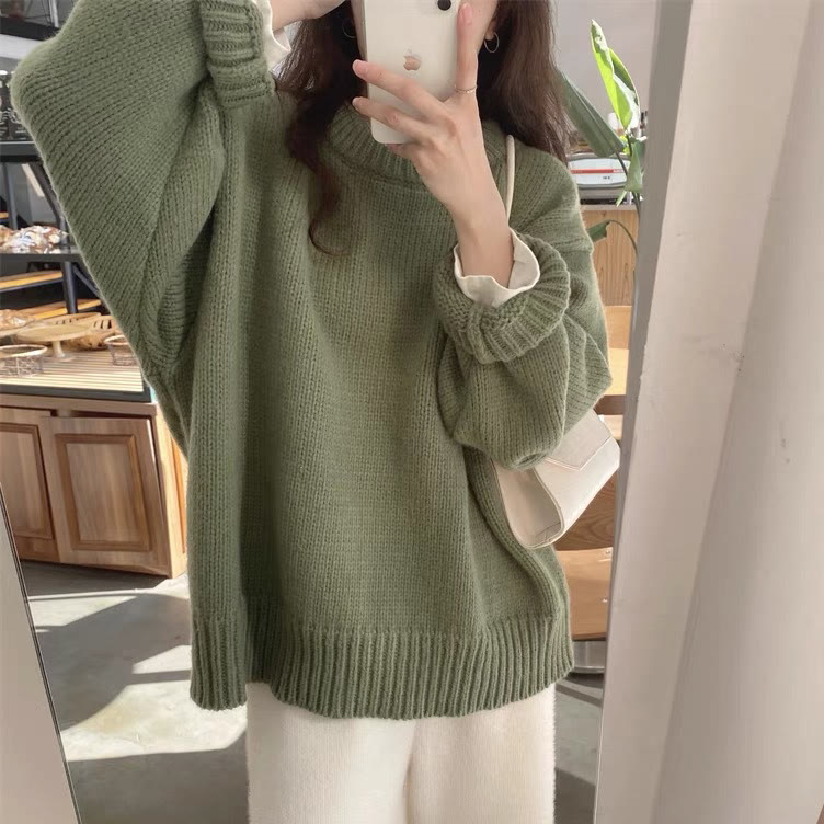 Zweiteiliges Set aus lockerem Pullover und karierter, weit geschnittener Hose - Pullover - XL - image 2