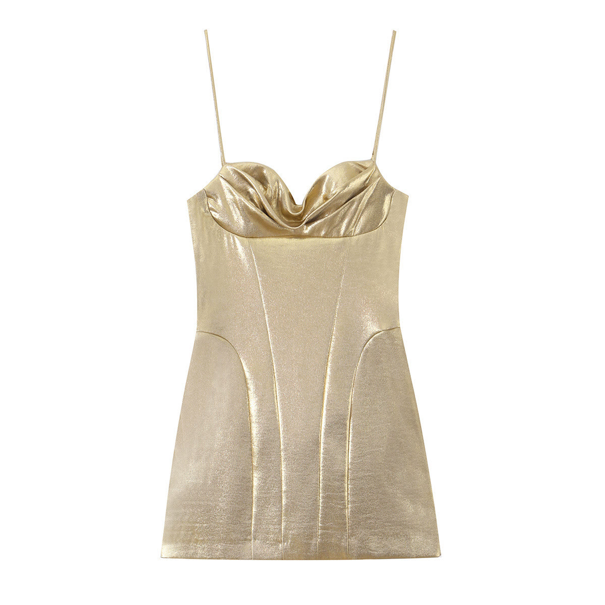 Elegantes Metallic-Bustierkleid - image 2