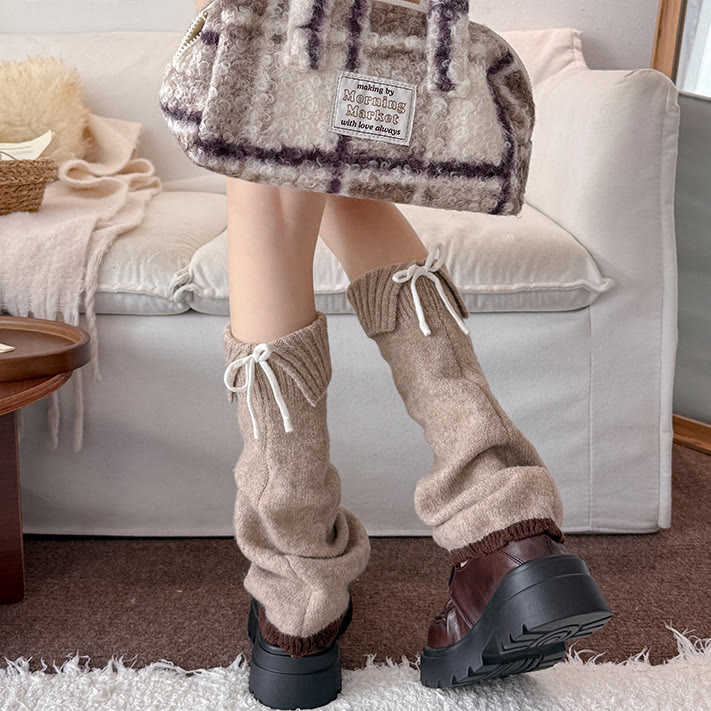 Süße Schleifenstricksocken - image 2