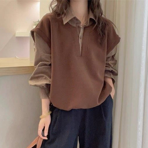 Zweiteiliges Set aus Strickpullover und Hose im Maillard-Lagen-Look - Spitze - 3XL - image 2
