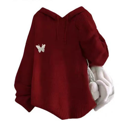 Zweiteiliges Set aus Weihnachtspullover mit Kapuze und Strickkleid - Spitze - 4XL - image 2