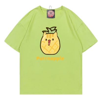 PURRNAPPLE Purr Ananas-Print Modakawa T-Shirt - Green - 5XL - image 5