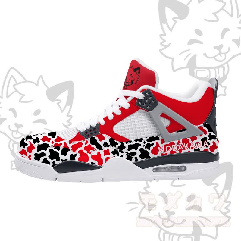 MODAKAWA X popipeko Kitty Gradient Camo Graphic Schnürschuhe mit Luftpolsterung - Rot - 48 - image 5