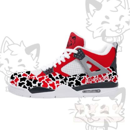 MODAKAWA X popipeko Kitty Gradient Camo Graphic Schnürschuhe mit Luftpolsterung - Rot - 48 - image 5