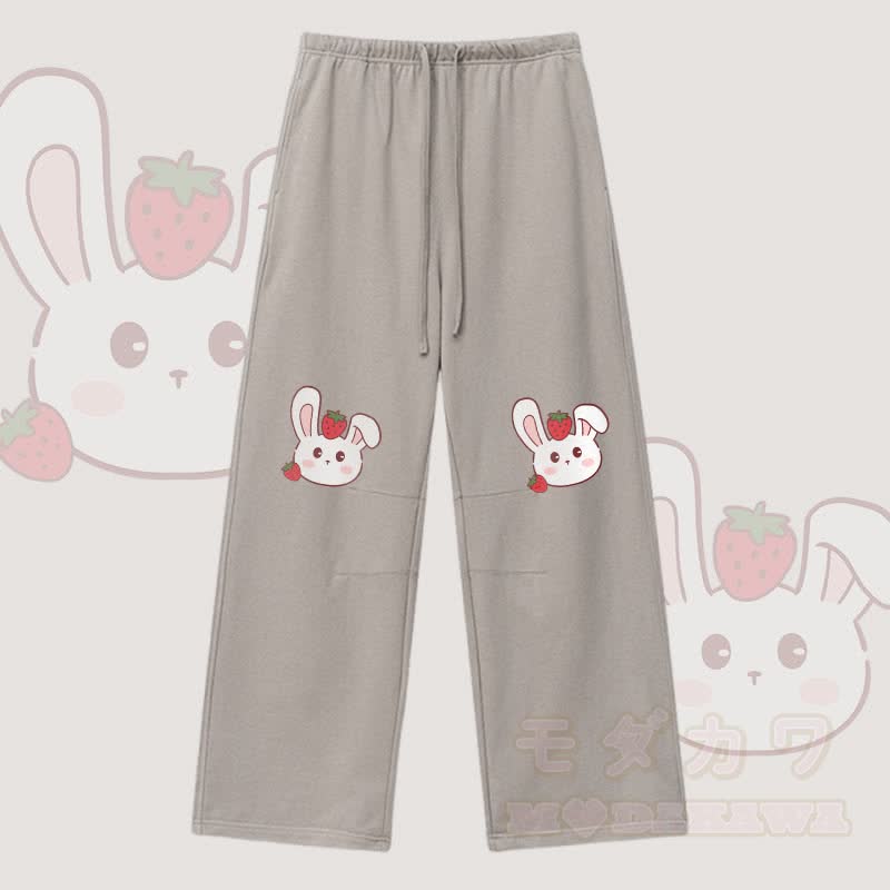 MODAKAWA Erdbeerhasen-Hose mit Kordelzug - Hellbraun - XL - image 4