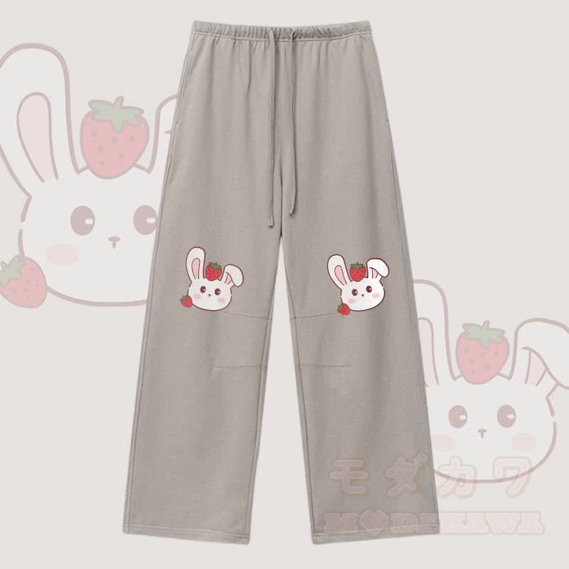 MODAKAWA Erdbeerhasen-Hose mit Kordelzug - Hellbraun - XL - image 4