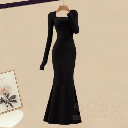 Reversgürtel-Mantel Meerjungfrauenkleid passendes Outfit - Kleid (Einzeln) - XL - image 3