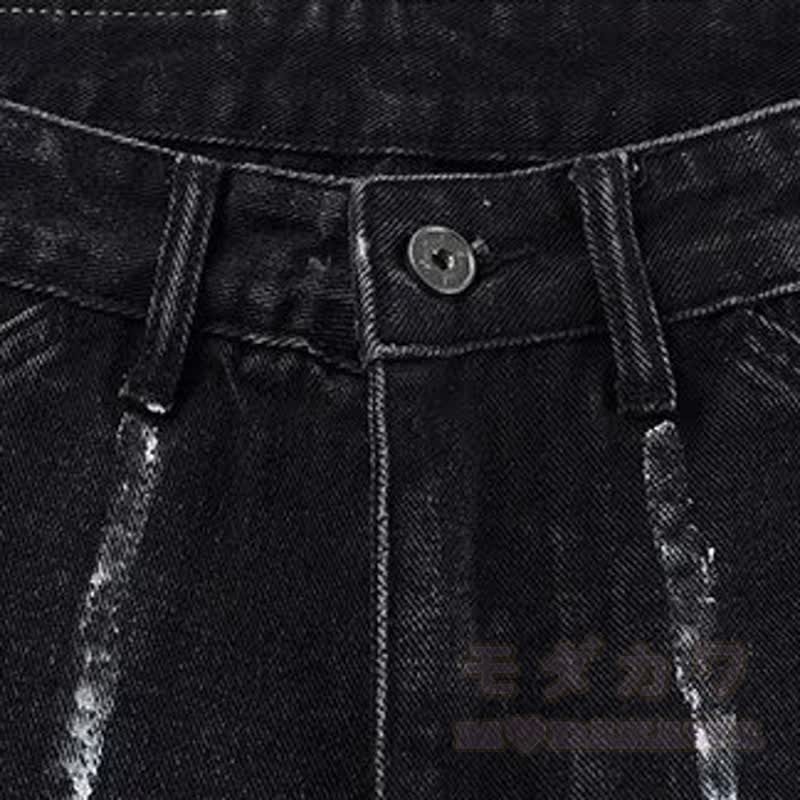 Vintage Star Graffiti Unisex Loose Washed Punk Denim Pants - image 7