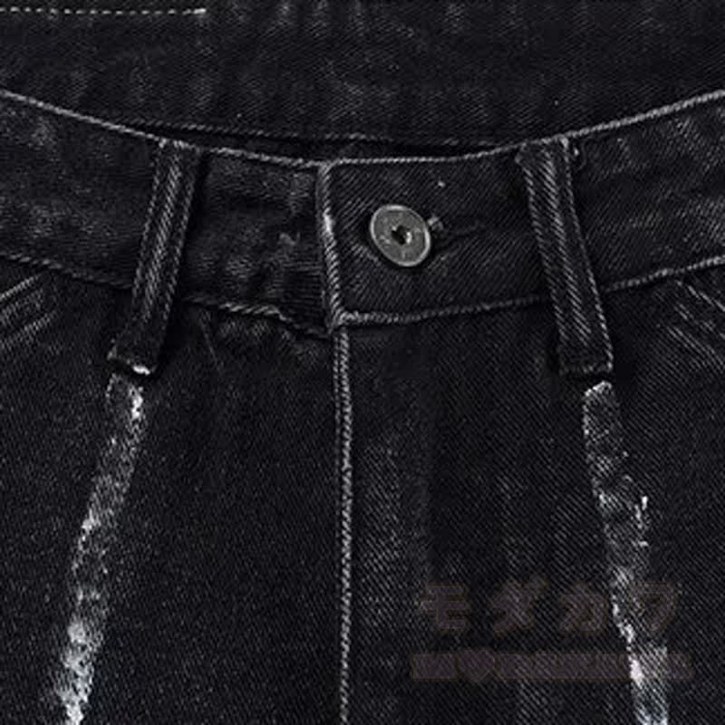 Vintage Star Graffiti Unisex Loose Washed Punk Denim Pants - image 7