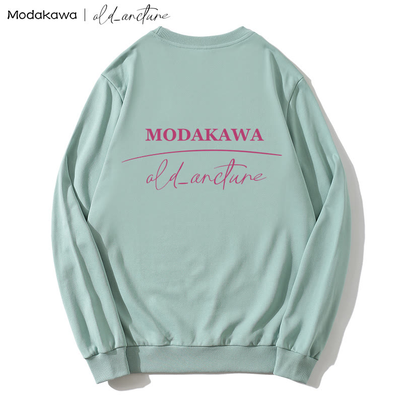 MODAKAWA X old_arcture Rose Angel Parfümflasche Buchstabendruck Sweatshirt mit rundem Kragen - image 4