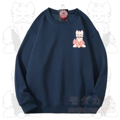 MODAKAWA X zarckets Fox Graphic Unisex Sweatshirt - Marineblau - 3XL - image 9