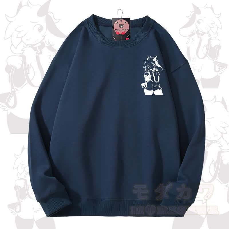 MODAKAWA X zarckets Goat Graphic Unisex Sweatshirt - Marineblau - 3XL - image 5