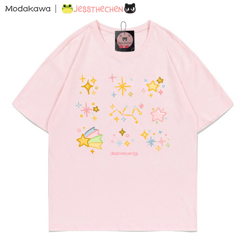 MODAKAWA X jessthechen Sternenprint-T-Shirt - Pink - 5XL - image 3