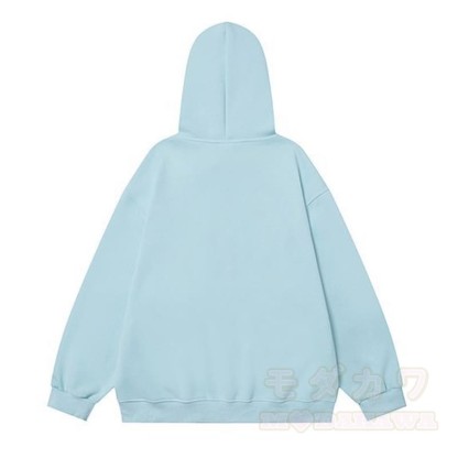 Kawaii Welpenstickerei, lockerer Kapuzenpullover mit Reißverschluss, lockere Passform - image 9