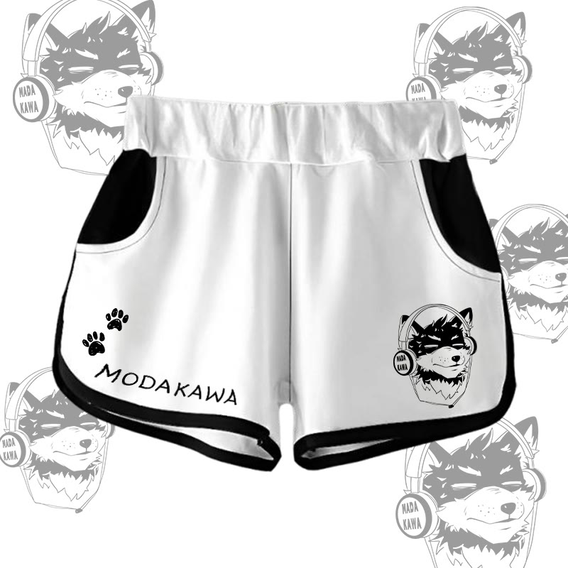 MODAKAWA Gradient Koda Shorts mit Kopfhörern - White - 5XL - image 6