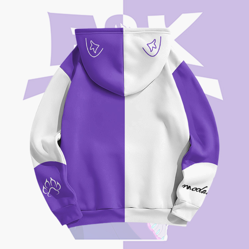 MODAKAWA X pandashk Zunge-raus-Fuchs-Grafik-Pullover-Hoodie - image 5