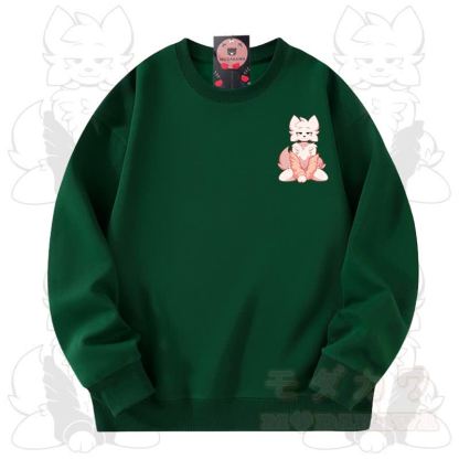 MODAKAWA X zarckets Fox Graphic Unisex Sweatshirt - Grün - 3XL - image 6