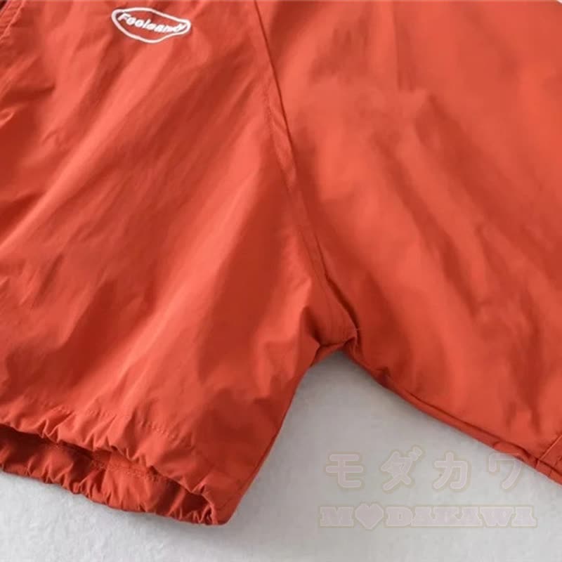 Lässige, kurze Jacke mit Reißverschluss und Stehkragen - image 5