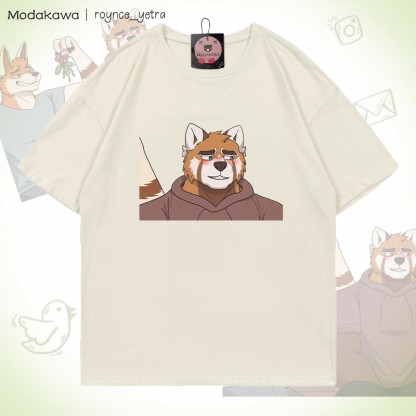 MODAKAWA X roynce_yetra Anderson And Felipe Grafik-T-Shirt - Beige B - 5XL - image 5
