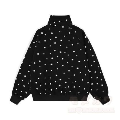 Hochwertige, strapazierfähige Sweatshirtjacke mit Sternenprint und Flügeldekor - image 5