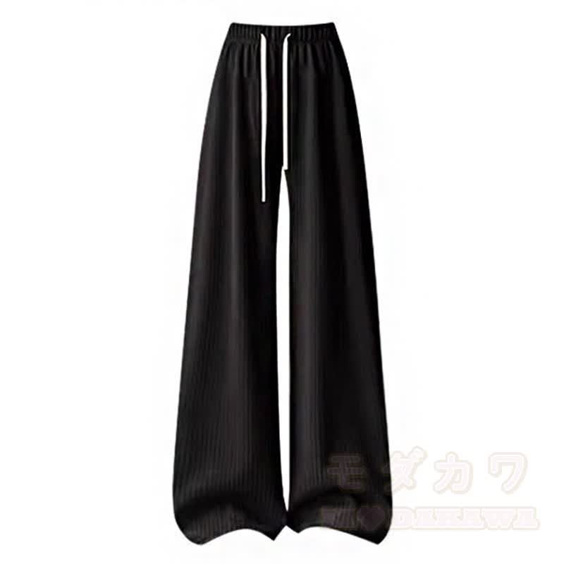 Süßes zweiteiliges Set bestehend aus einer kurzen Kapuzenjacke mit Reißverschluss, Kordelzug und einer weiten Hose mit Kordelzug. - Hose - 4XL - image 4