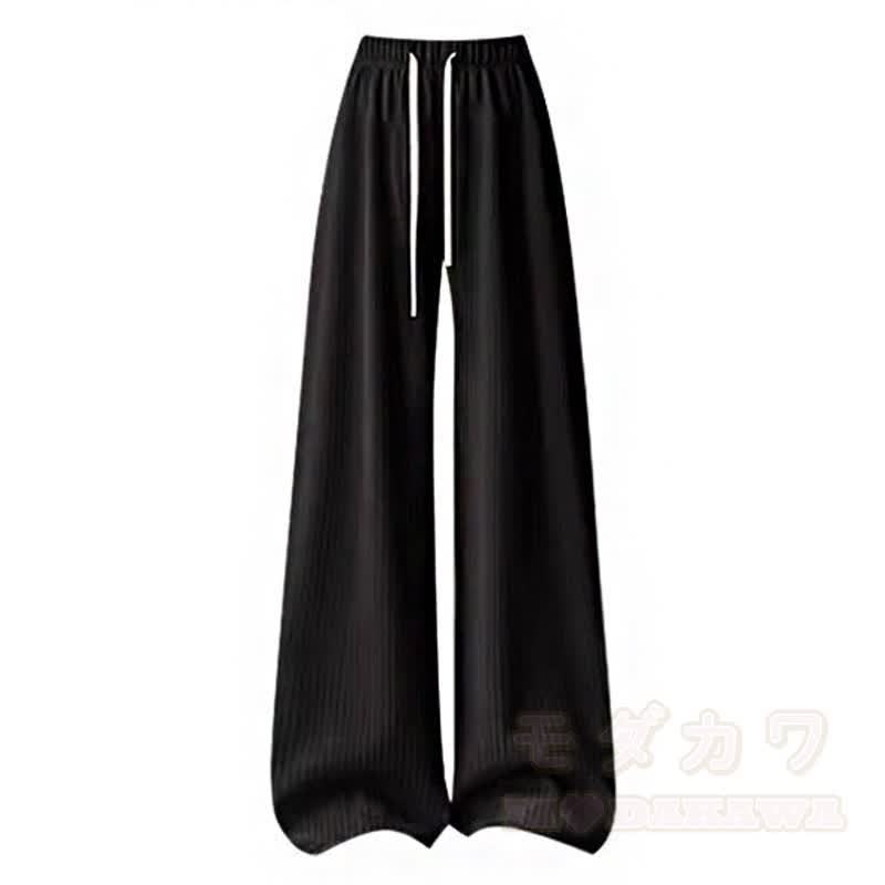 Süßes zweiteiliges Set bestehend aus einer kurzen Kapuzenjacke mit Reißverschluss, Kordelzug und einer weiten Hose mit Kordelzug. - Hose - 4XL - image 4