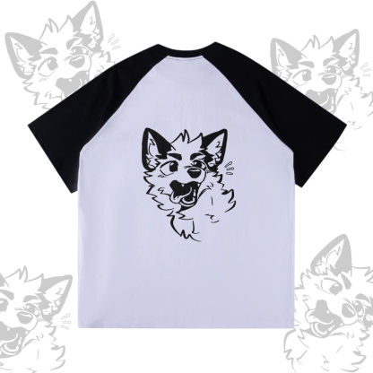 MODAKAWA X atka Fox Graphic Farben Block Pocket T-Shirt Shorts passendes Outfit - White & Black T-shirt - XL - image 4