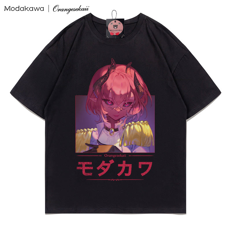 MODAKAWA X orangesekaii Zax Print T-Shirt - Black - 5XL - image 3