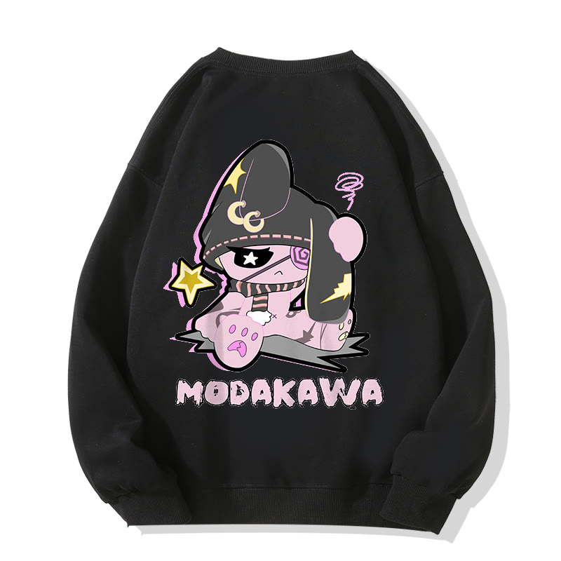 Unhappy Bunny Grafik Dunkle Ästhetik Unisex Streetwear Sweatshirt - Black - 5XL - image 6