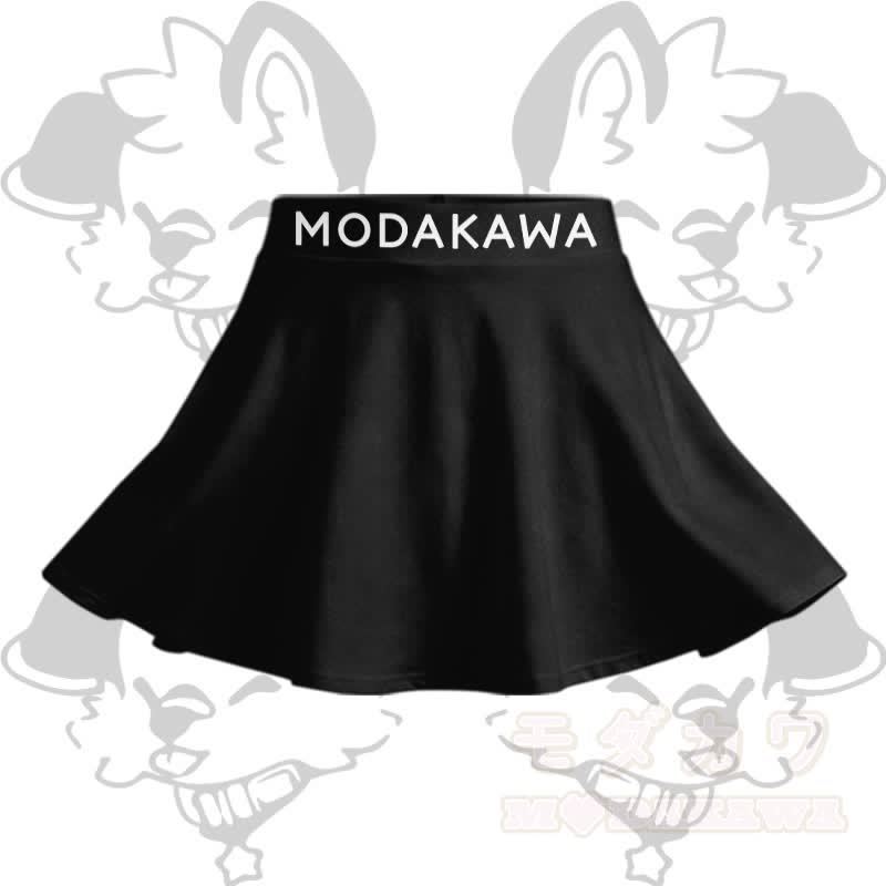 MODAKAWA X popipeko Puppy Graphic Modakawa Crop Tank Sport Top Skirt Matching Outfit - Schwarzer Rock - 2XL - image 8