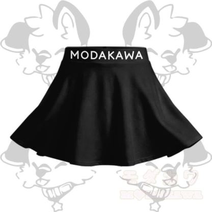 MODAKAWA X popipeko Puppy Graphic Modakawa Crop Tank Sport Top Skirt Matching Outfit - Schwarzer Rock - 2XL - image 8
