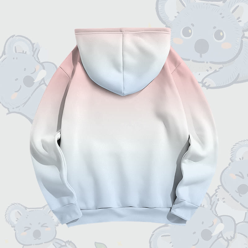 Koala Graphic Modakawa Gradient Pullover Hoodie - image 5