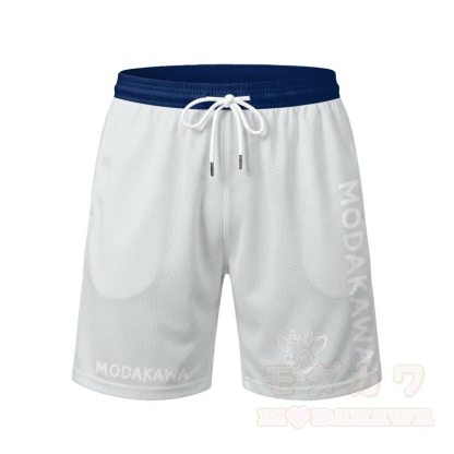 MODAKAWA X popipeko Herren-Sport-T-Shirt mit Hirschmotiv und passender Shorts mit Kordelzug - Graue Shorts - 5XL - image 11