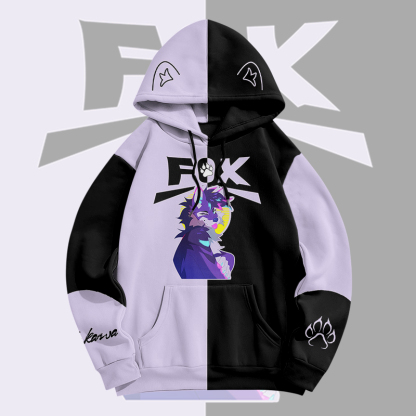 MODAKAWA X pandashk Zunge-raus-Fuchs-Grafik-Pullover-Hoodie - image 2