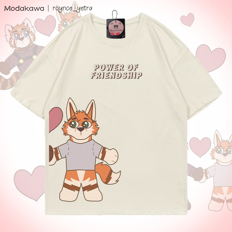 MODAKAWA X roynce_yetra Anderson And Felipe Grafik-T-Shirt - Beige Anderson - 5XL - image 3