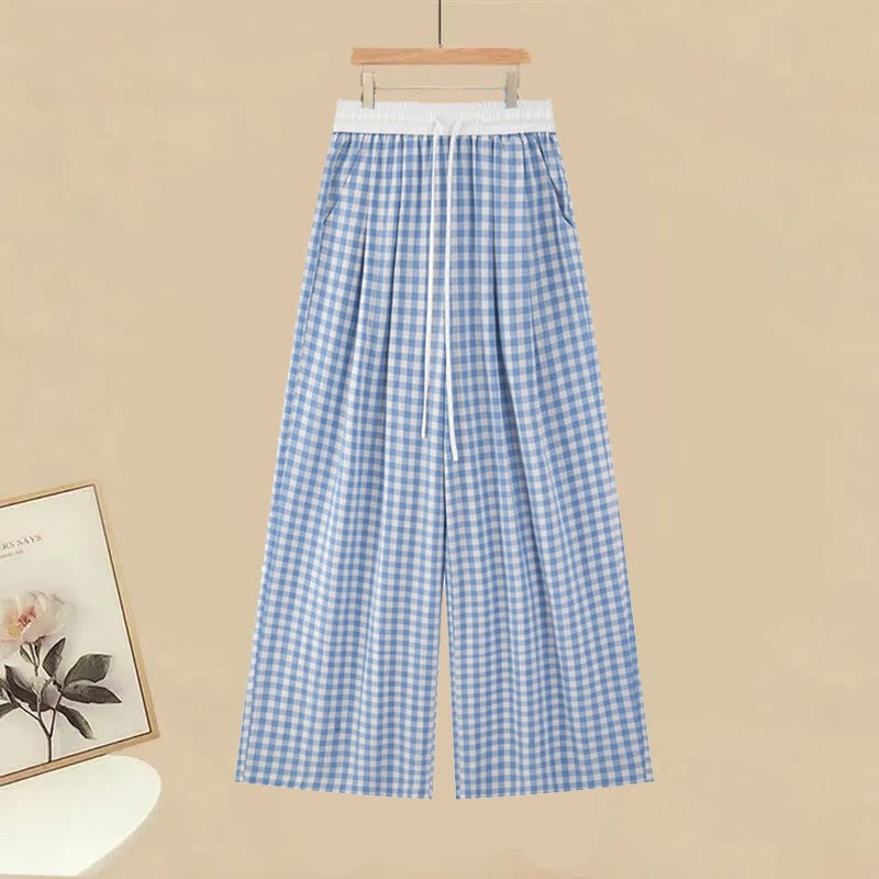 Strickpullover, karierte Hose, passendes Outfit - Blue Pants - XL - image 6