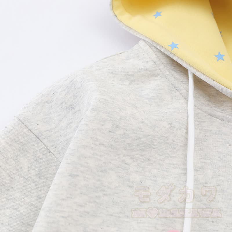 Hochwertige, strapazierfähige Kapuzenjacke mit Kawaii-Katzenstickerei und Reißverschluss, verziert mit einem Reißverschluss und Kawaii-Katzenstickerei - image 7
