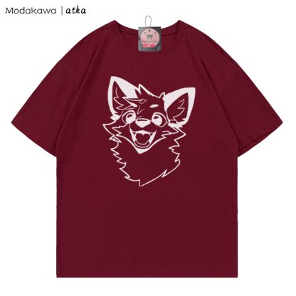 MODAKAWA X atka Fuchs-Print T-Shirt - Red - 5XL - image 6