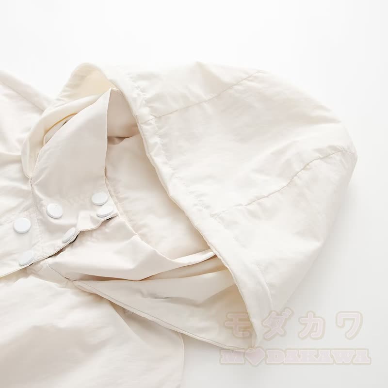 Lässige Windjacke mit Kapuze und Kordelzug in verschiedenen Farben - image 6
