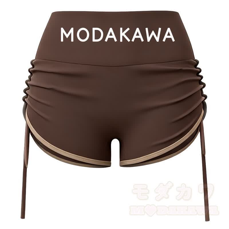 MODAKAWA X popipeko Puppy Print Cami Top Split Skort Zweiteiliges Set - Kaffeeshorts - 2XL - image 17