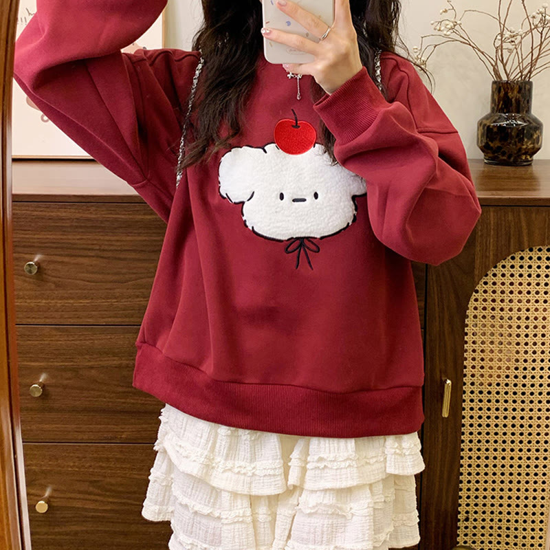 Sweatshirt mit Rundkragen und Apple Puppy - image 3