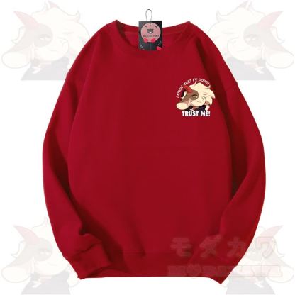 MODAKAWA X zarckets TRUST ME Fuchs-Grafik Unisex-Sweatshirt - Rot - 3XL - image 8