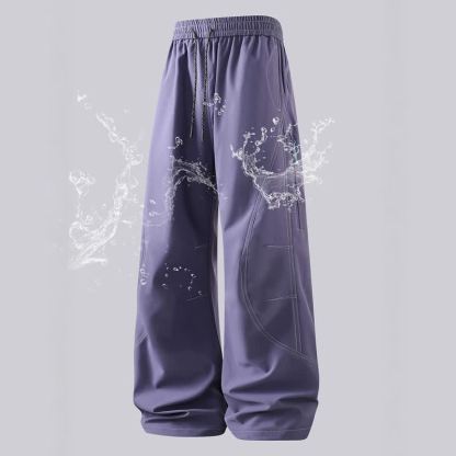 Vintage Casual wasserdichte und winddichte Cargohose mit lockerem Schnitt - Lila - 3XL - image 5