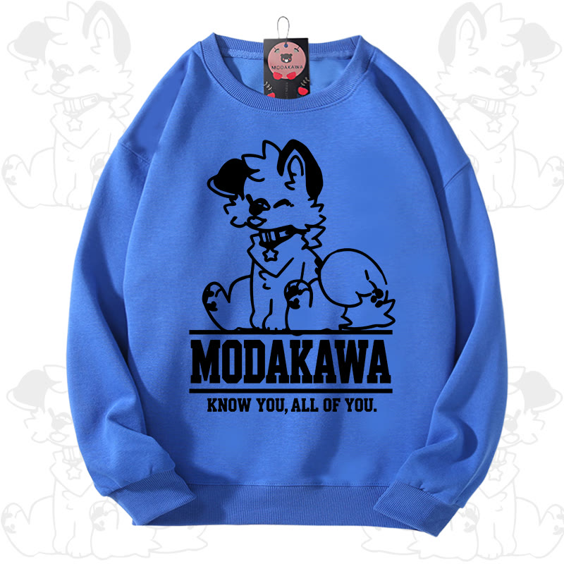 MODAKAWA X popipeko Kawaii Puppy Graphic Unisex Sweatshirt - Blau - 3XL - image 14