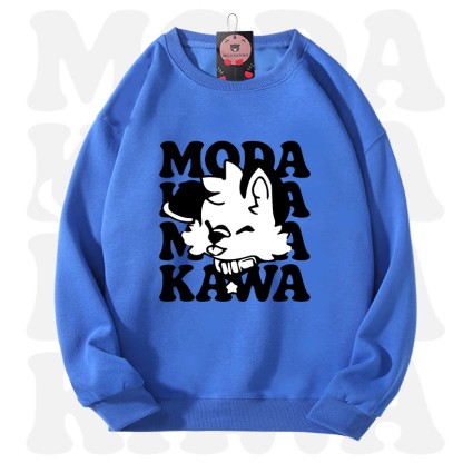 MODAKAWA X popipeko Lovely Puppy Graphic Unisex Sweatshirt - Blau - 3XL - image 9