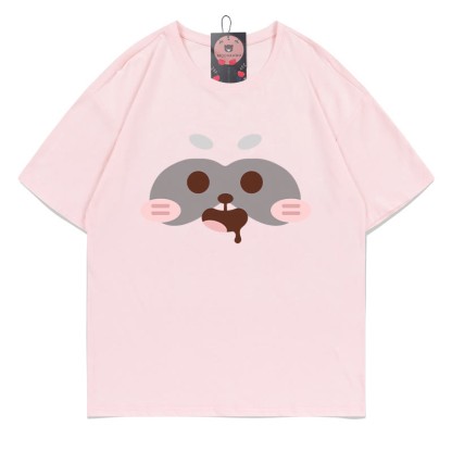 T-Shirt mit Rotpanda-Print - Pink - 5XL - image 3