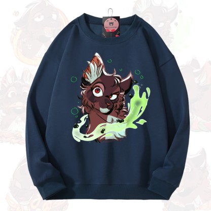 MODAKAWA X aridarchen Fox Graphic Unisex Sweatshirt - Marineblau - 3XL - image 6
