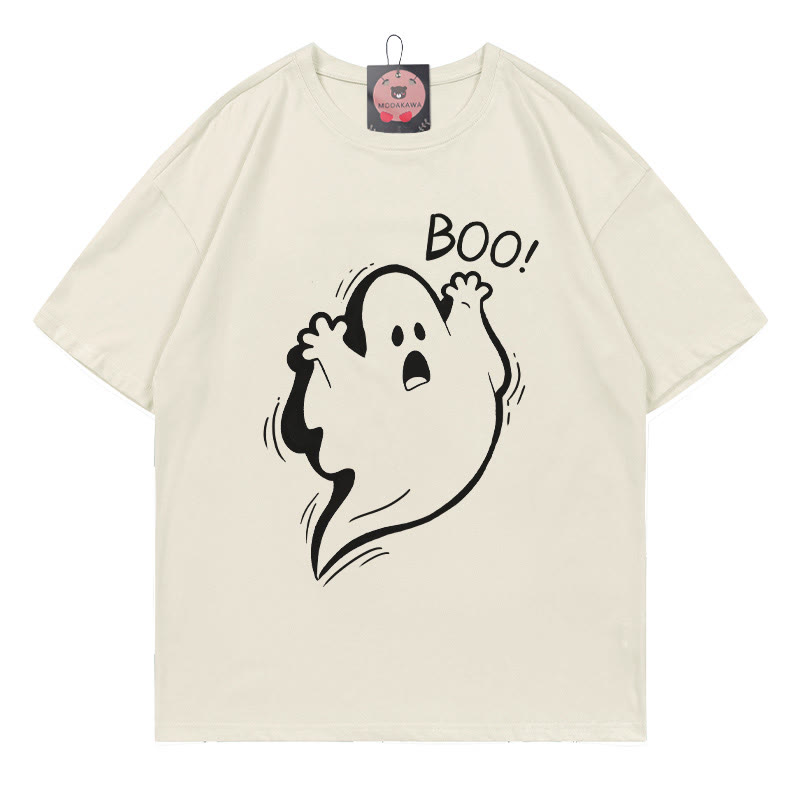 BOO Geister-Print-T-Shirt - Beige - 5XL - image 3