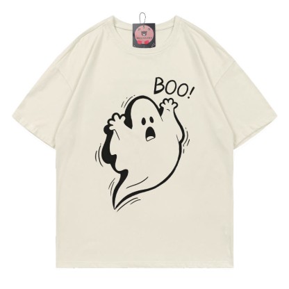 BOO Geister-Print-T-Shirt - Beige - 5XL - image 3